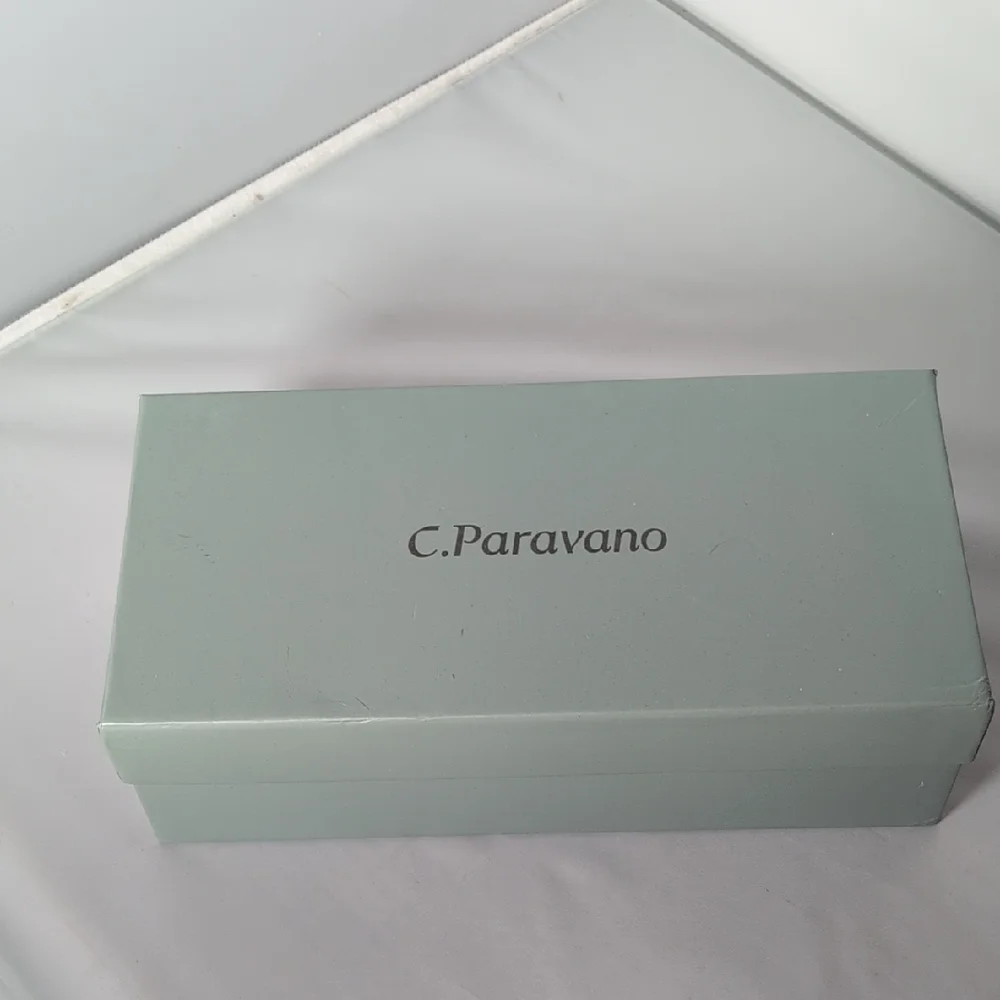 C. Paravano Orange Low Block Heel Closed Toe Pumps Size 10.5/41